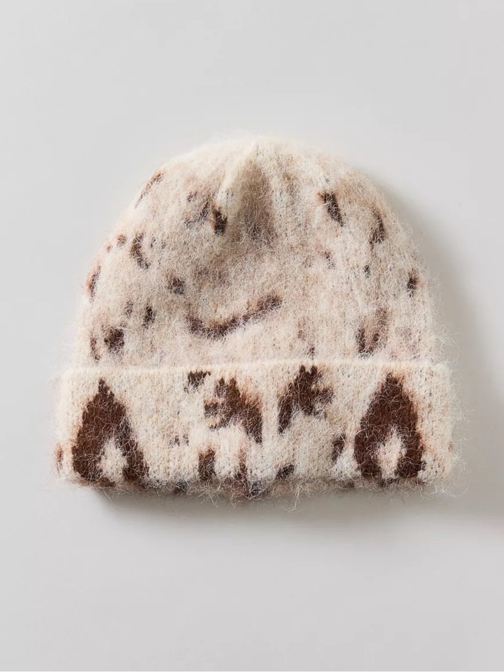 Urban Outfitters Cow Print Beanie